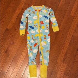 Little Sleepies Colorful Rainy Day Kids One Piece Pajama